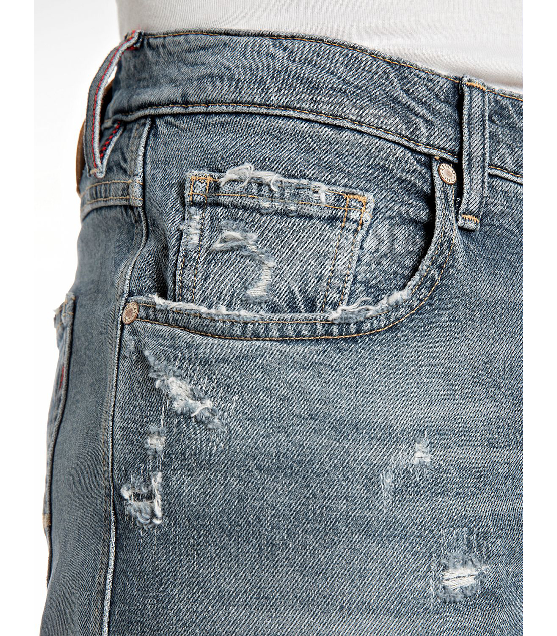 リラックステーパードSANDOTインディゴデニム 詳細画像 ブルー 7